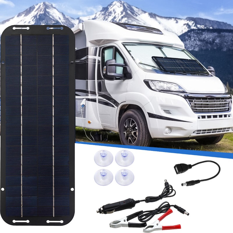 12V Solar Panel Kit IP65 Water - Usb Charger Dynamo review and price