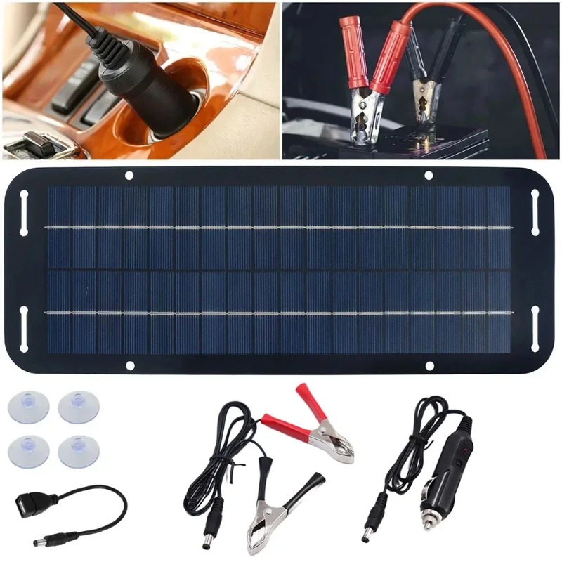 12V Solar Panel Kit IP65 Water - Usb Charger Dynamo review and price