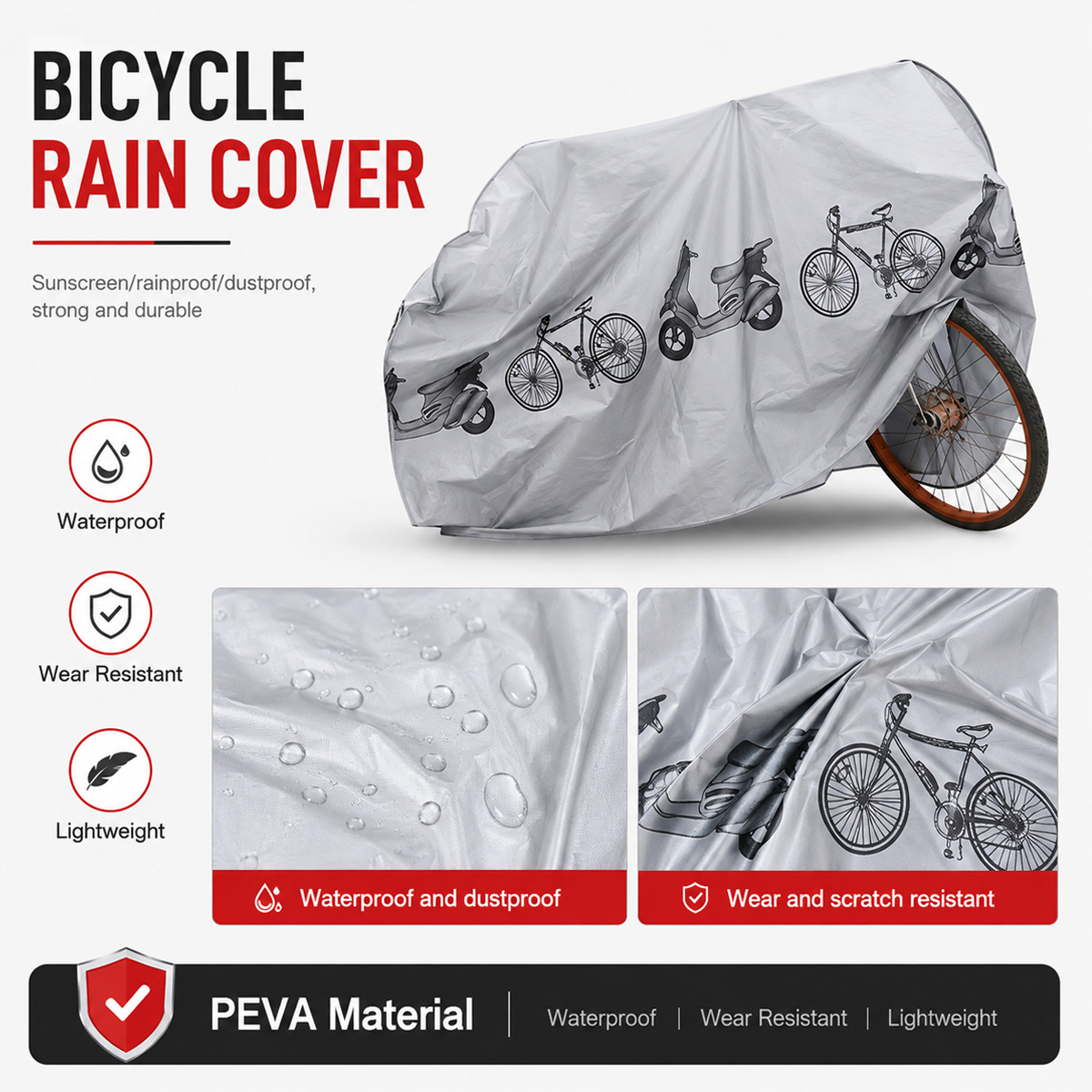 PINMOAP Universal Bicycle Rain - Cycling Commuter Bag review and price