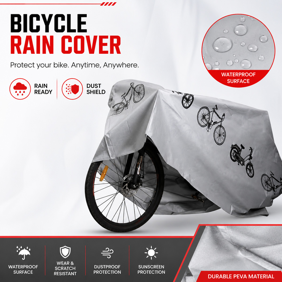 PINMOAP Universal Bicycle Rain - Cycling Commuter Bag review and price