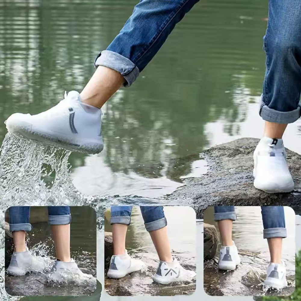 1 Pair Reusable Rubber Rain Bo - Cycling Shoes For Commute review and price