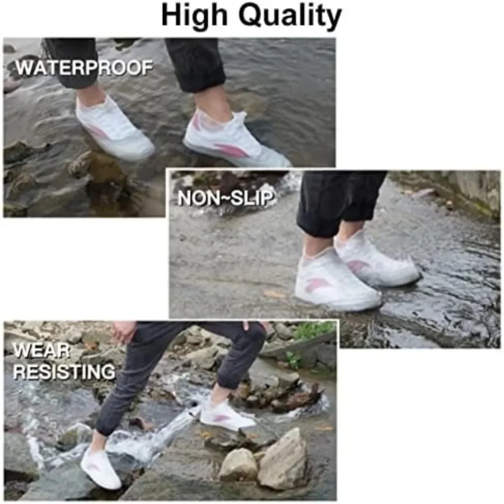 1 Pair Reusable Rubber Rain Bo - Cycling Shoes For Commute review and price