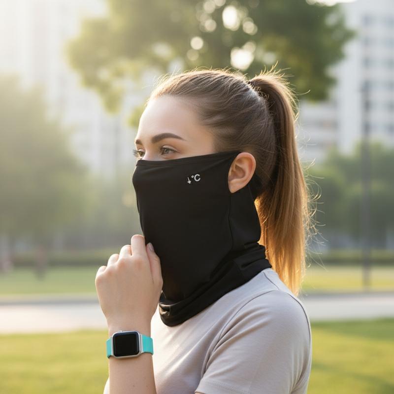 Ice Silk Face Cover with Neck  - Cycling To Work review and price