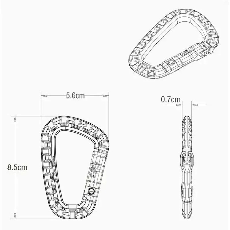 2/5/16Pcs Tactical Carabiner S - Chain Lock Combination review and price