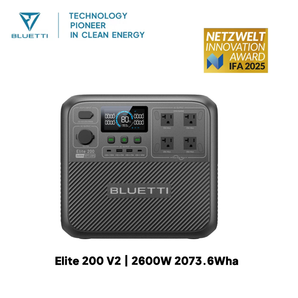 【Renew】BLUETTI Elite 200 V2 Po - Usb Charger Dynamo review and price
