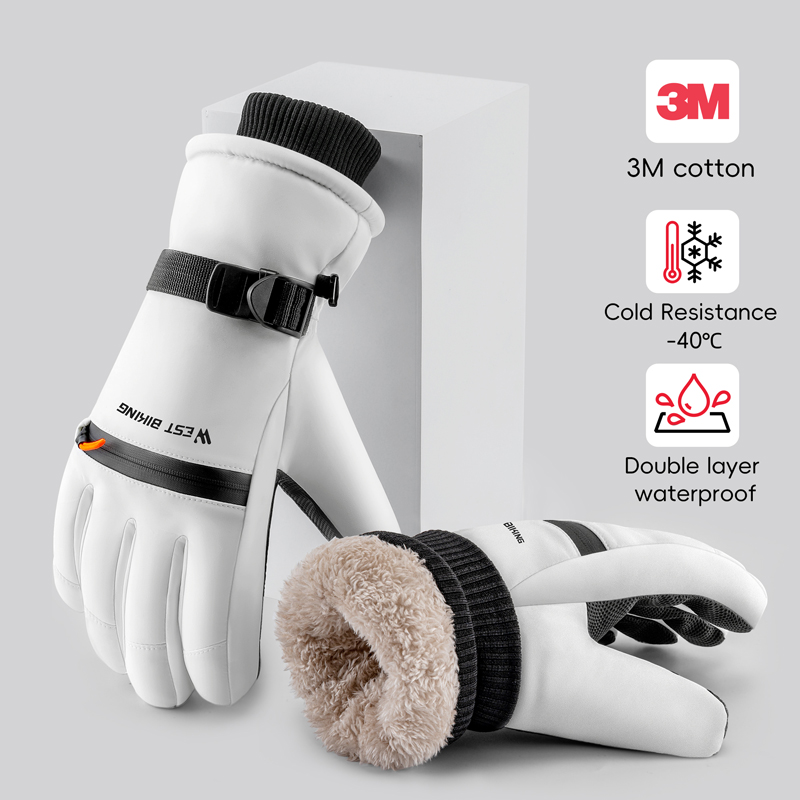 WEST BIKING 3M Cotton Ski Glov - Winter Cycling Commute Gear review and price