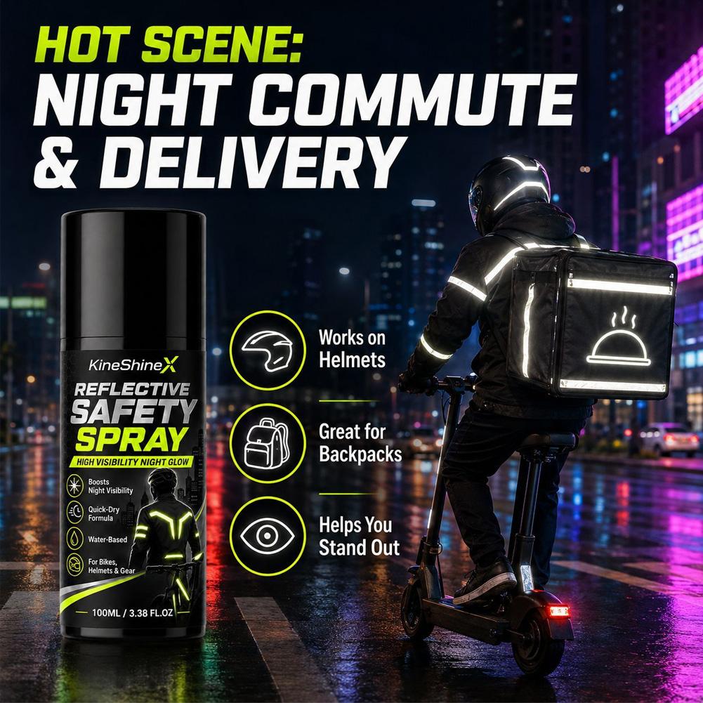 Night Reflective Safety Spray  - Cycling Commute Gear review and price